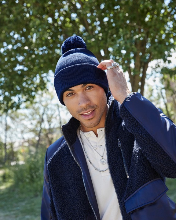 Bonnet, Écharpe & Gant personnalisable BEECHFIELD Bonnet Snowstar® en coton bio