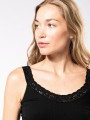 T-Shirts à personnaliser KARIBAN Débardeur écoresponsable sans couture avec dentelle 