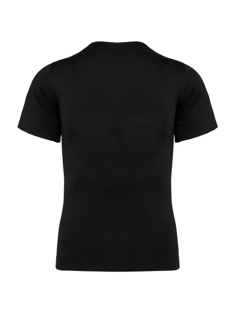 KARIBAN T-shirt seconde peau écoresponsable manches courtes homme noir personnalisable