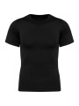 KARIBAN T-shirt seconde peau écoresponsable manches courtes homme noir personnalisable