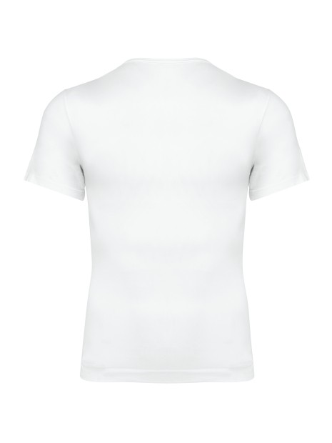 KARIBAN T-shirt seconde peau écoresponsable manches courtes homme blanc personnalisable
