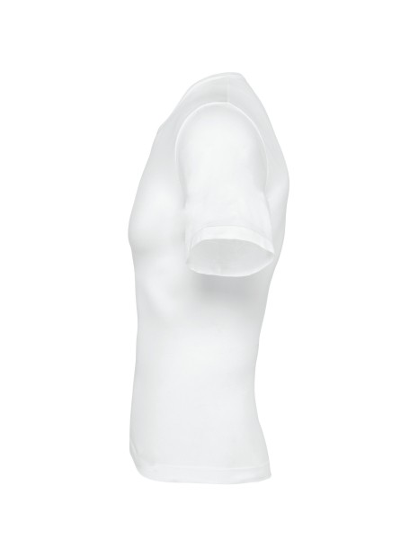 KARIBAN T-shirt seconde peau écoresponsable manches courtes homme blanc personnalisable
