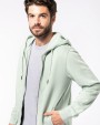 KARIBAN Umweltfreundliches Unisex-Kapuzensweatshirt mit Reißverschluss Sweatshirt personalisierbar