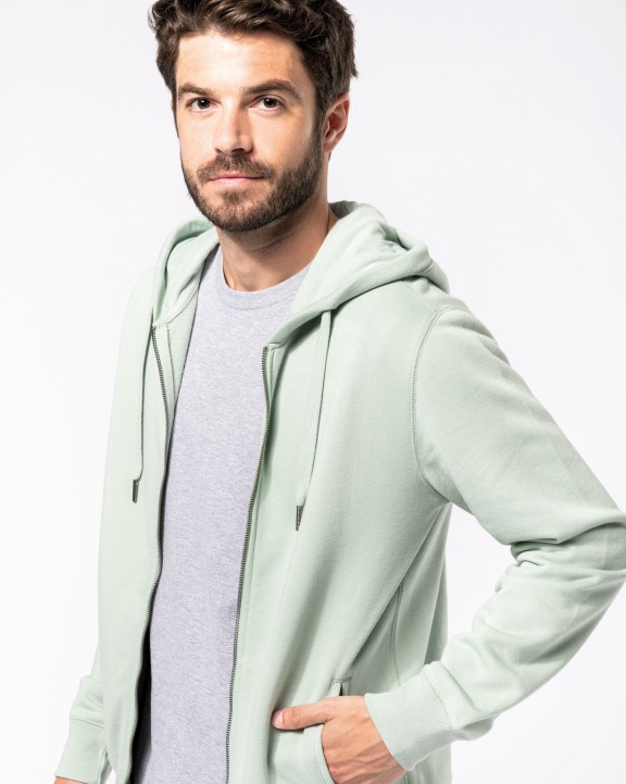 KARIBAN Umweltfreundliches Unisex-Kapuzensweatshirt mit Reißverschluss Sweatshirt personalisierbar