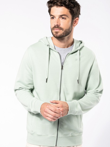 Sweat-shirts à personnaliser KARIBAN Sweat-shirt french terry écoresponsable zippé à capuche unisexe 