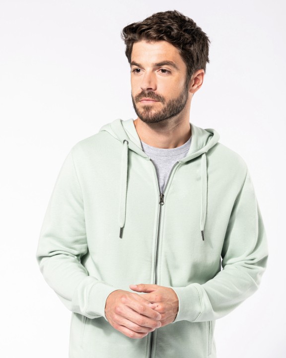KARIBAN Umweltfreundliches Unisex-Kapuzensweatshirt mit Reißverschluss Sweatshirt personalisierbar