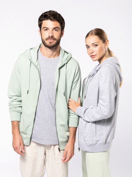 Sweat-shirts à personnaliser KARIBAN Sweat-shirt french terry écoresponsable zippé à capuche unisexe 