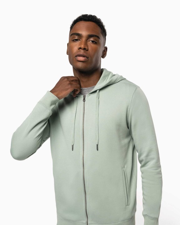 KARIBAN Umweltfreundliches Unisex-Kapuzensweatshirt mit Reißverschluss Sweatshirt personalisierbar