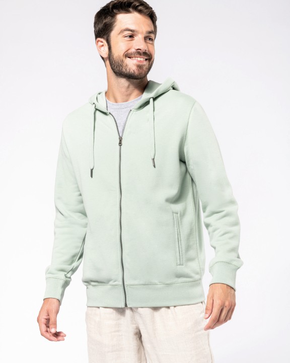 Sweater KARIBAN Ecologische uniseks sweatvest met capuchon voor bedrukking &amp; borduring