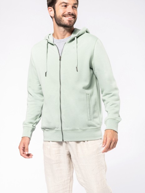 Sweat-shirts à personnaliser KARIBAN Sweat-shirt french terry écoresponsable zippé à capuche unisexe 