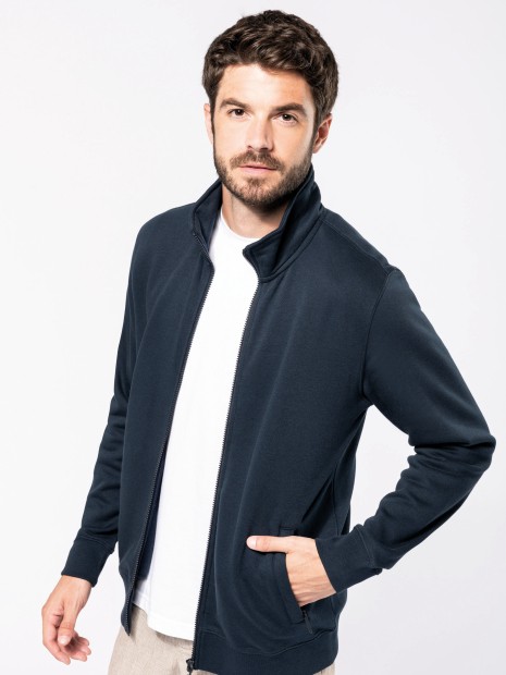 Sweat-shirts à personnaliser KARIBAN Veste molleton gratté homme 