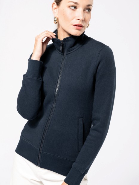 Sweat-shirts à personnaliser KARIBAN Veste molleton gratté femme 