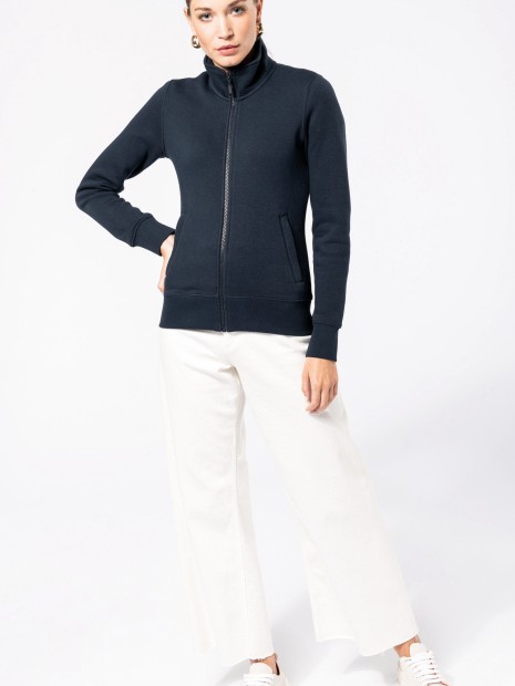 Sweat-shirts à personnaliser KARIBAN Veste molleton gratté femme 