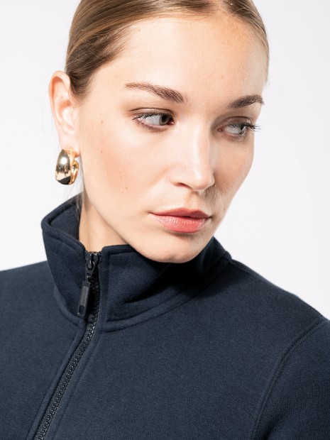 Sweat-shirts à personnaliser KARIBAN Veste molleton gratté femme 