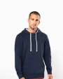 KARIBAN Unisex-Kapuzensweatshirt mit kontrastfarbener Kapuze und Motiven Sweatshirt personalisierbar