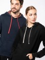 Sweat-shirts à personnaliser KARIBAN Sweat-shirt à capuche contrastée à motifs unisexe 