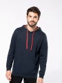 Sweat-shirts à personnaliser KARIBAN Sweat-shirt à capuche contrastée à motifs unisexe 