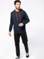 Sweat-shirts à personnaliser KARIBAN Sweat-shirt à capuche contrastée à motifs unisexe 