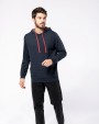 KARIBAN Unisex-Kapuzensweatshirt mit kontrastfarbener Kapuze und Motiven Sweatshirt personalisierbar