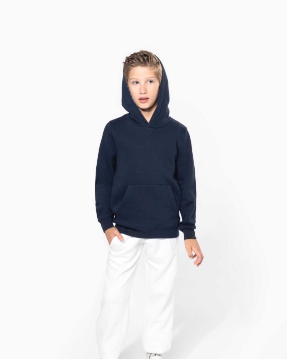 Sweater KARIBAN Unisex kindersweater met contrasterende capuchon met motief voor bedrukking &amp; borduring