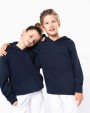 Sweater KARIBAN Unisex kindersweater met contrasterende capuchon met motief voor bedrukking &amp; borduring
