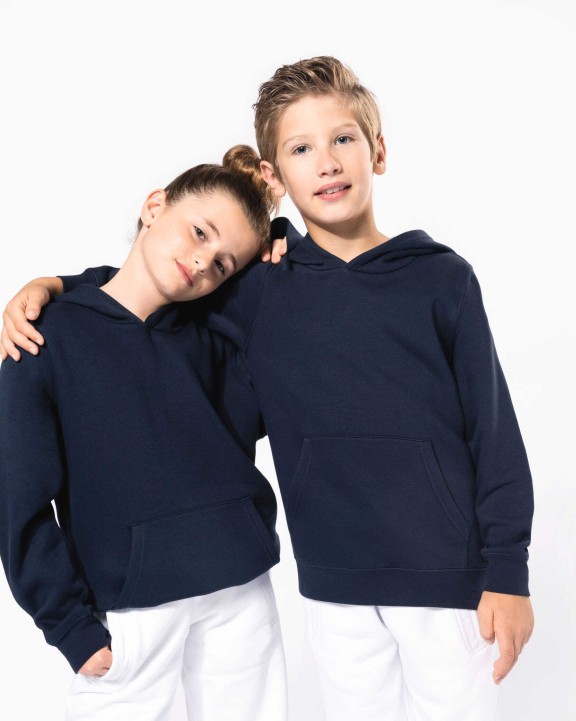 Sweater KARIBAN Unisex kindersweater met contrasterende capuchon met motief voor bedrukking &amp; borduring