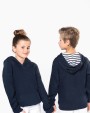 KARIBAN Kapuzensweatshirt mit kontrastfarbener Kapuze und Motiven für Kinder Sweatshirt personalisierbar