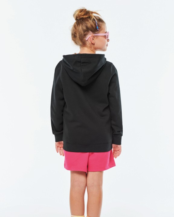 KARIBAN Kapuzensweatshirt mit kontrastfarbener Kapuze und Motiven für Kinder Sweatshirt personalisierbar