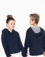 KARIBAN Kapuzensweatshirt mit kontrastfarbener Kapuze und Motiven für Kinder Sweatshirt personalisierbar