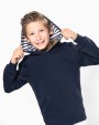 Sweater KARIBAN Unisex kindersweater met contrasterende capuchon met motief voor bedrukking &amp; borduring