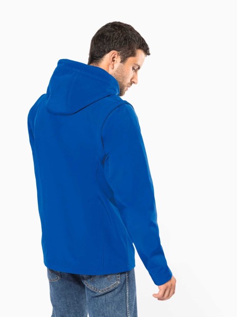 Softshells à personnaliser KARIBAN Veste Softshell 3 couches à capuche avec manches amovibles unisexe 