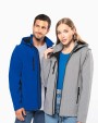 Softshell personnalisable KARIBAN Veste Softshell 3 couches à capuche avec manches amovibles unisexe