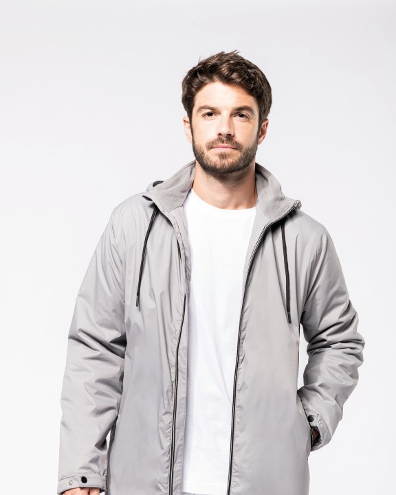 Veste personnalisable KARIBAN Veste à capuche avec doublure en micropolaire unisexe