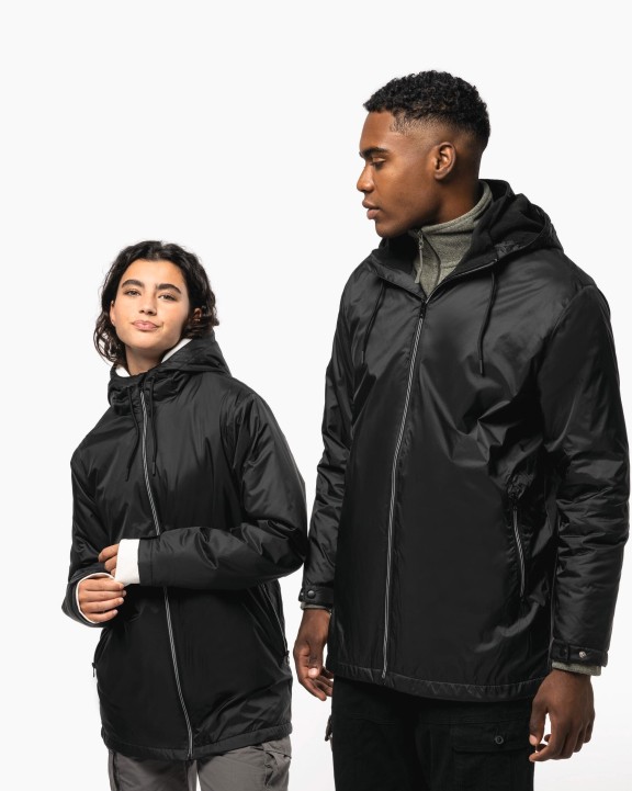 Veste personnalisable KARIBAN Veste à capuche avec doublure en micropolaire unisexe