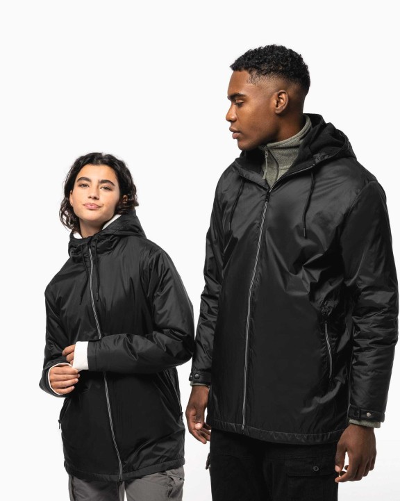 KARIBAN Gefütterte Unisex-Kapuzenjacke aus Mikrofleece Jacke personalisierbar