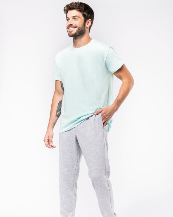 KARIBAN Umweltfreundliche Herrenhose aus ungebürstetem Molton Hose personalisierbar