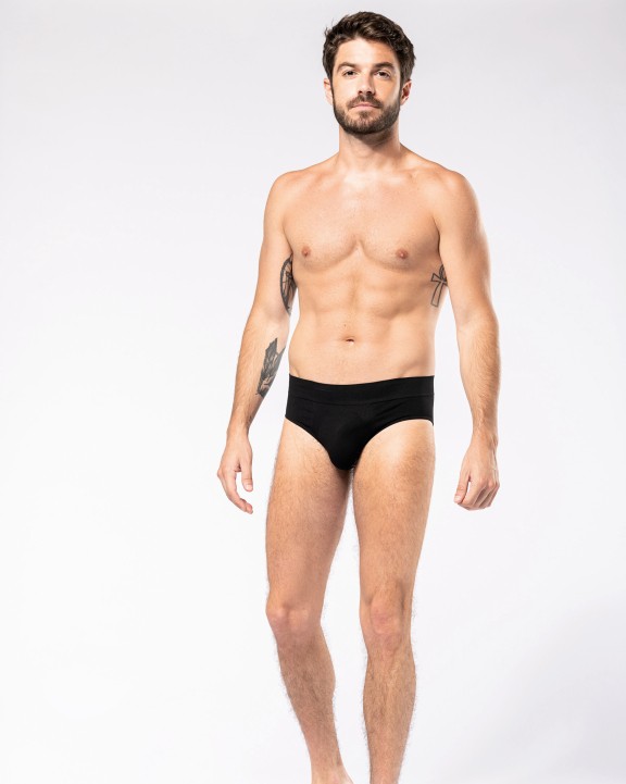 KARIBAN Umweltfreundlicher nahtloser Herren-Slip Unterwäsche personalisierbar