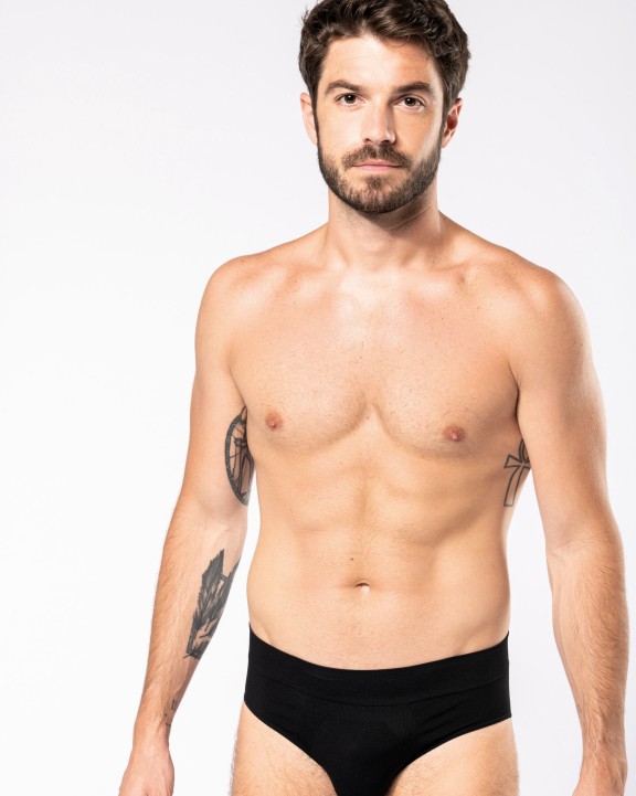 KARIBAN Umweltfreundlicher nahtloser Herren-Slip Unterwäsche personalisierbar