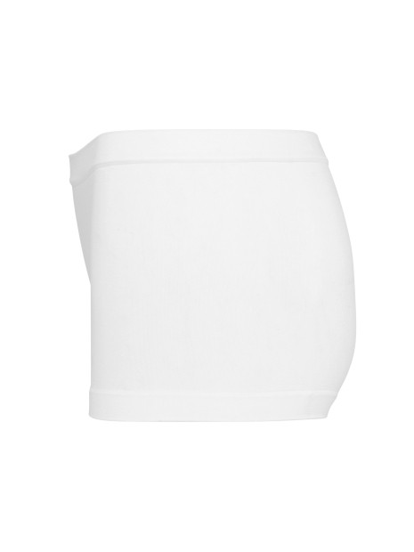 KARIBAN Shorty écoresponsable taille basse sans coutures femme blanc personnalisable