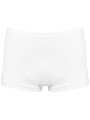 KARIBAN Shorty écoresponsable taille basse sans coutures femme blanc personnalisable