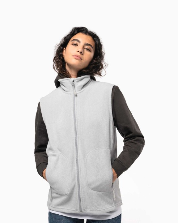 Laine polaire personnalisable KARIBAN Bodywarmer micropolaire écoresponsable unisexe