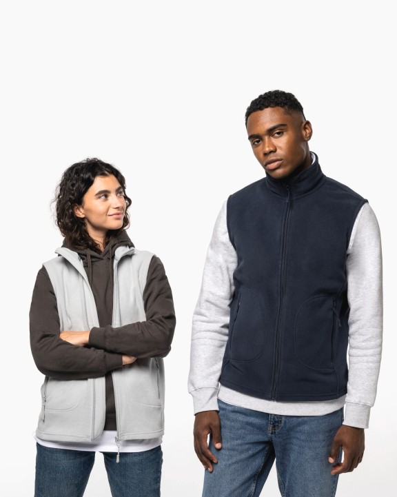 Laine polaire personnalisable KARIBAN Bodywarmer micropolaire écoresponsable unisexe