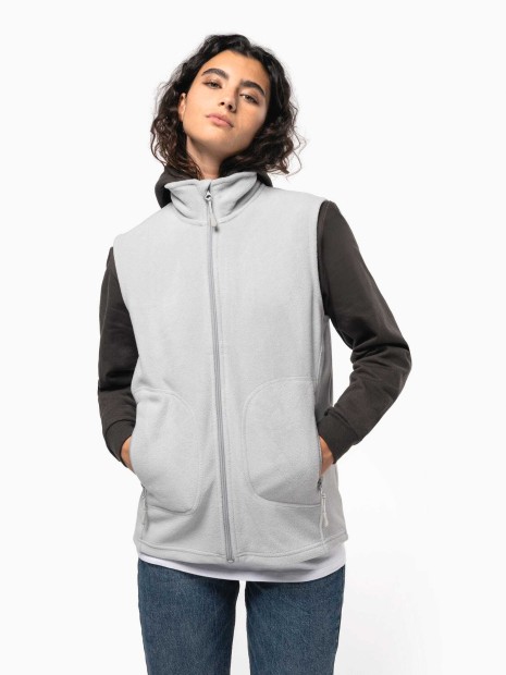 Laines polaires à personnaliser KARIBAN Bodywarmer micropolaire écoresponsable unisexe 