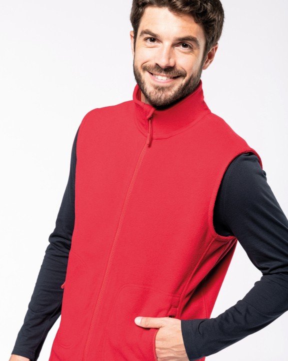 Laine polaire personnalisable KARIBAN Bodywarmer micropolaire écoresponsable unisexe
