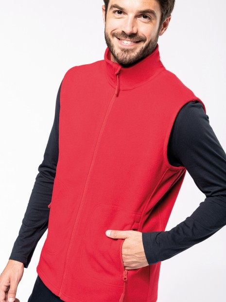 Laines polaires à personnaliser KARIBAN Bodywarmer micropolaire écoresponsable unisexe 