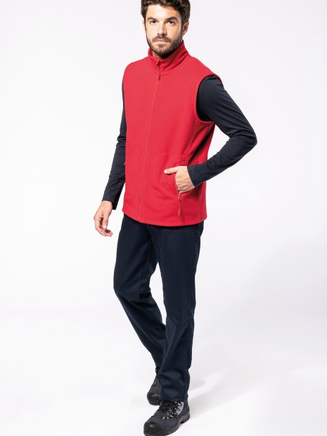 Laines polaires à personnaliser KARIBAN Bodywarmer micropolaire écoresponsable unisexe 