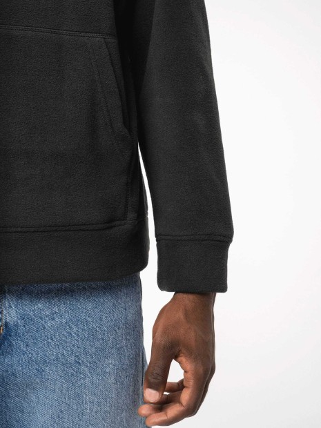 Sweat-shirts à personnaliser KARIBAN Sweat-shirt à capuche oversize en micropolaire recyclée unisexe 