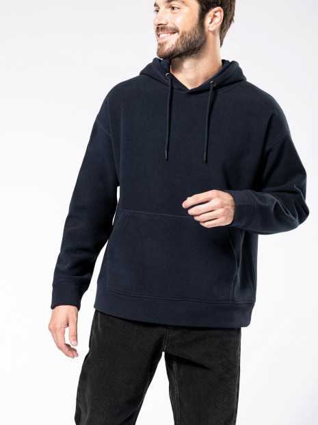 Sweat-shirts à personnaliser KARIBAN Sweat-shirt à capuche oversize en micropolaire recyclée unisexe 
