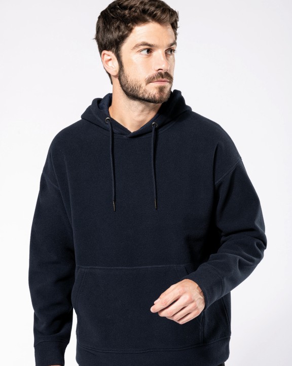 KARIBAN Oversize-Unisex-Kapuzensweatshirt aus recyceltem Fleece Sweatshirt personalisierbar