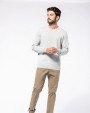 KARIBAN Umweltfreundlicher Herrenpullover mit V-Ausschnitt Pullover personalisierbar
